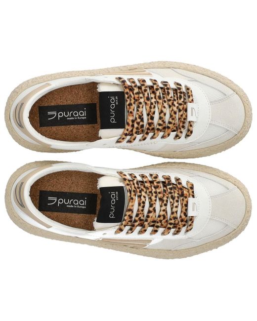 Sneaker 1.01 classic leo bianca di PURAAI in Brown