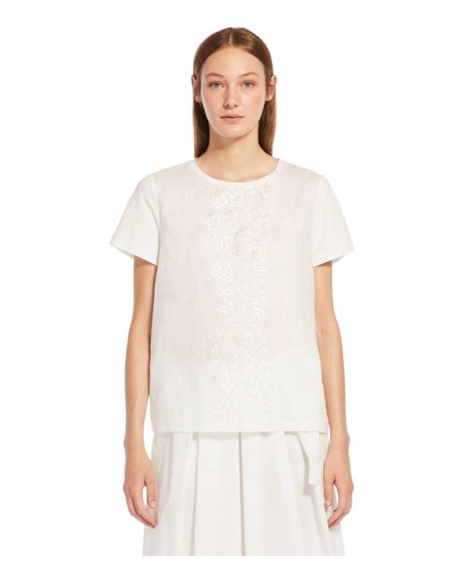 Weekend by Maxmara Magno T-shirt in het White