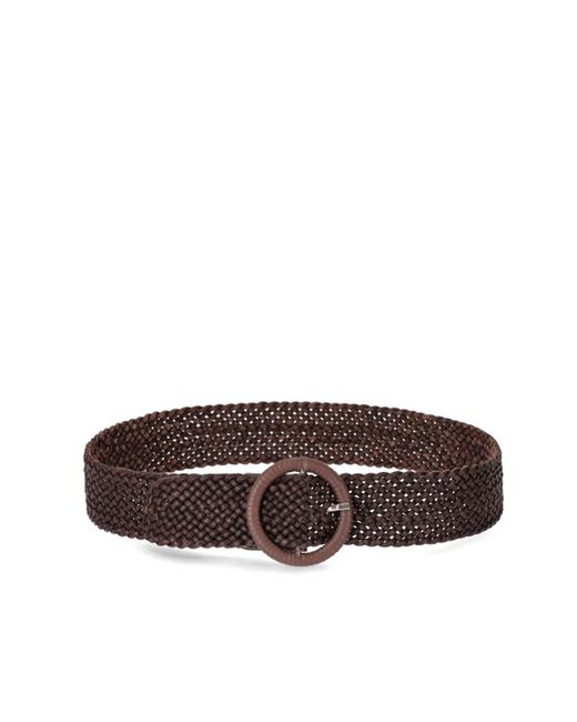 Dragon Diffusion Brown Dunkel leder gewebte gürtel