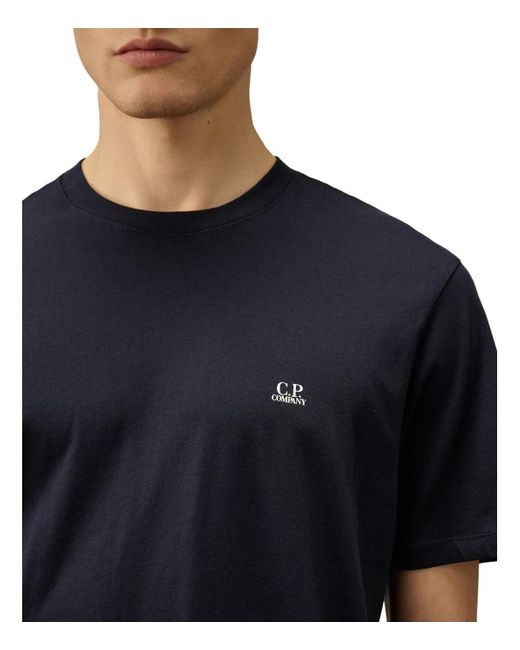 Camiseta jersey 30/1 total eclipse C P Company de hombre de color Blue