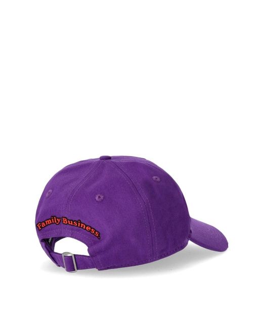 DSquared² Basket Purple Baseball Cap for men