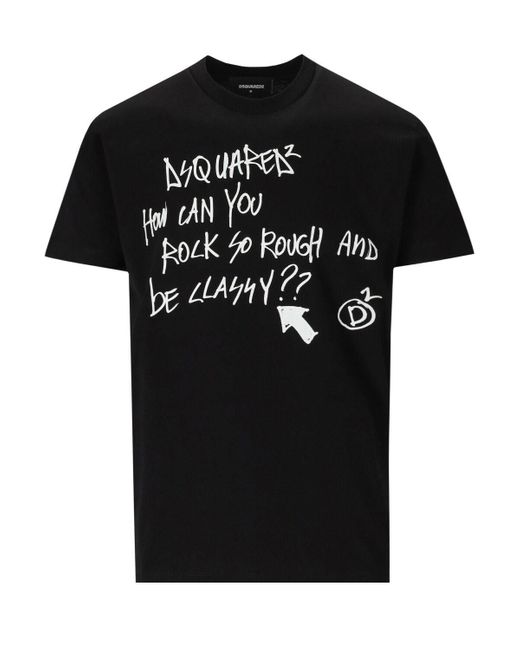 T-shirt cool DSquared² pour homme en coloris Black