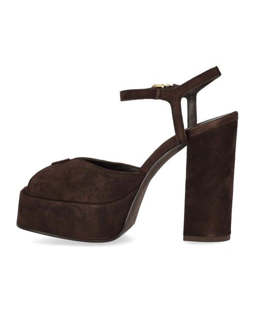Sergio Levantesi Brown Vera Heeled Sandal