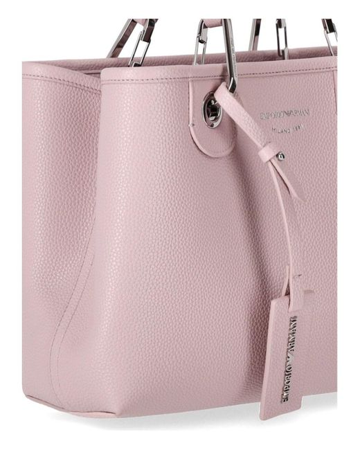 Emporio Armani Pink Myea Small Shopping Bag