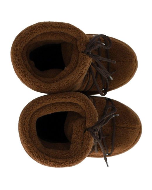 Moon Boot Brown Icon Fleece Snow Boot