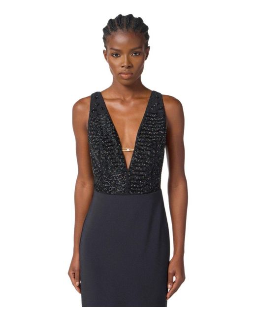 Elisabetta Franchi Black Carpet Dress