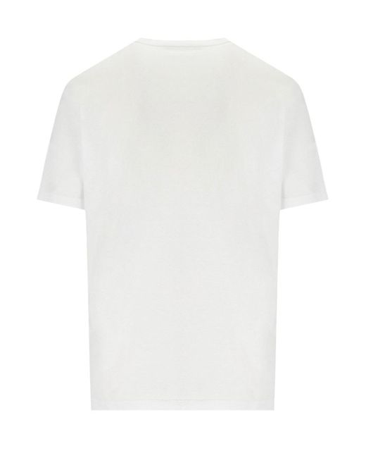 DSquared² Regular Fit White Light Blue T-shirt for men