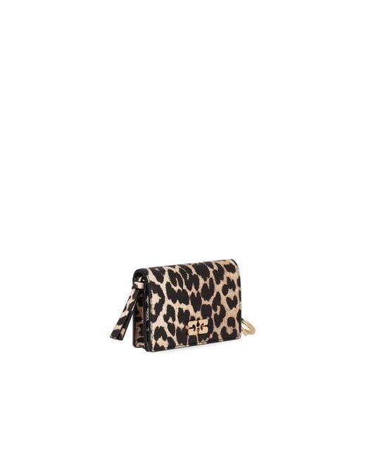 Ganni White Bou Animalier Card Holder