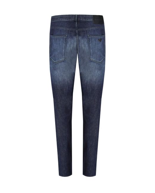 Emporio Armani Blue J06 Slim Fit Jeans for men