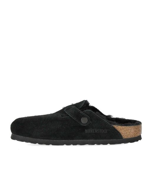 Birkenstock Black Boston Shearling Clog