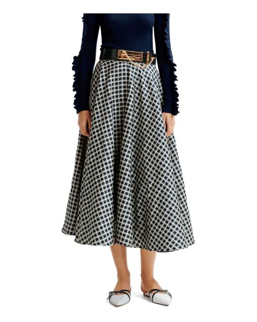 Falda midi hat oscuro Essentiel Antwerp de color White