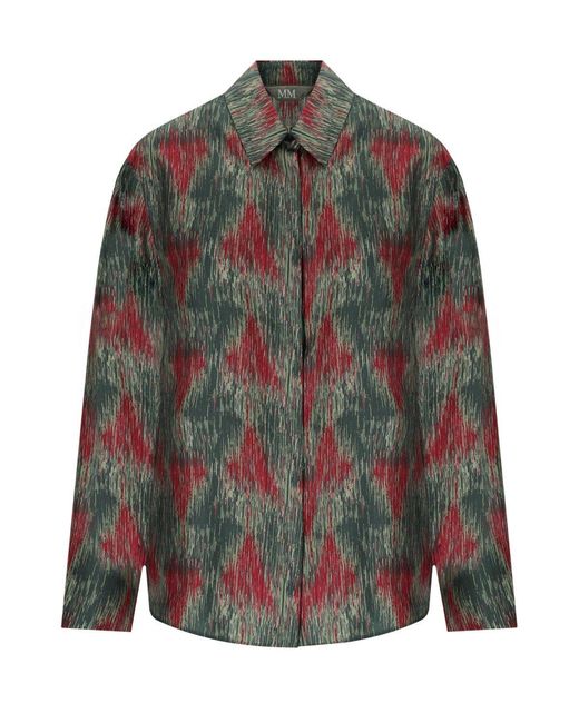 Max Mara Gray Ospite Multicolored Shirt