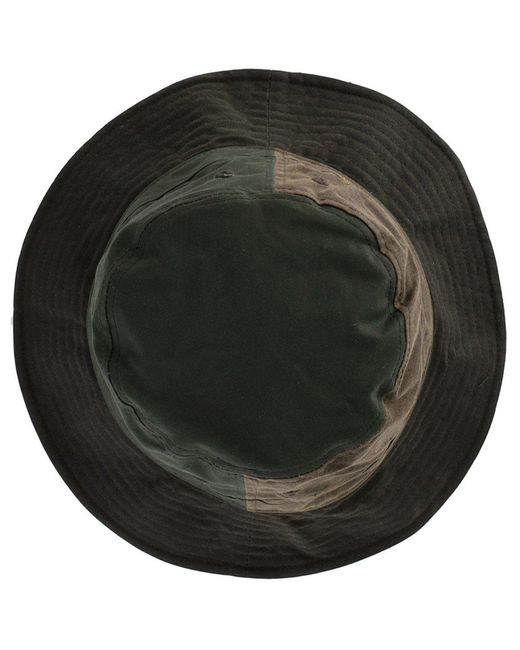 Barbour Green Brackley Wax Bucket Hat