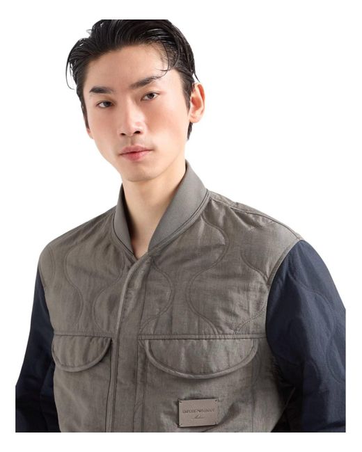Emporio Armani Forest Fog Jacket in Gray für Herren