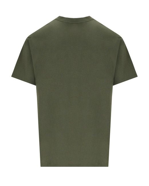 Carhartt Green Script Embroidery Leaf T-Shirt for men
