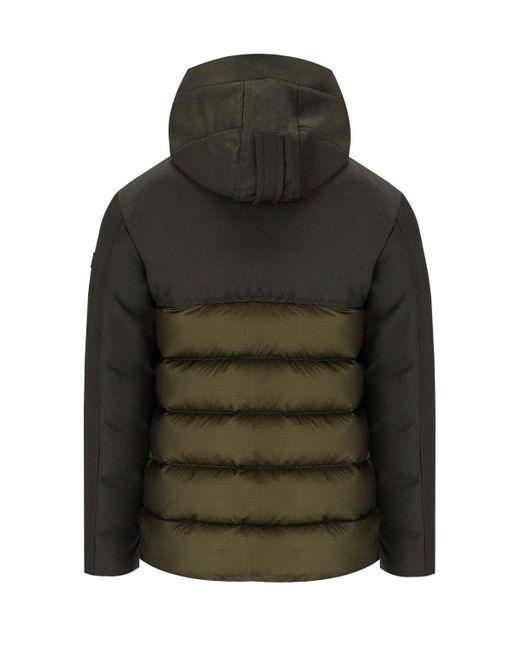 Peuterey Lich tv bmat 01 ecofur e daunenjacke mit kapuze in Green für Herren