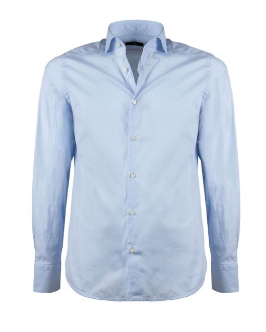 GMF 965 E Katoen Overshirt in het Blue voor heren