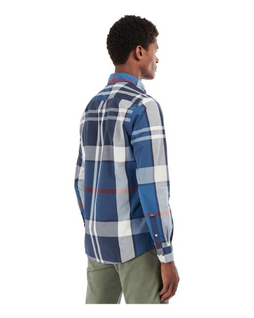 Barbour Blue Harris Tartan Shirt for men