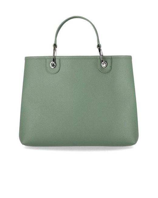 Emporio Armani Green Myea Sage Shopping Bag