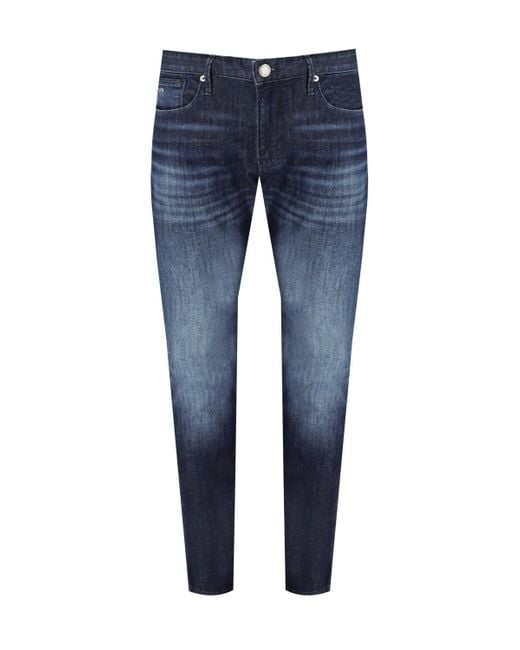 Emporio Armani J06 Slim Fit E Jeans in het Blue voor heren
