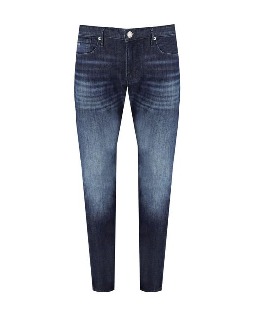 Jeans j06 slim fit di Emporio Armani in Blue da Uomo