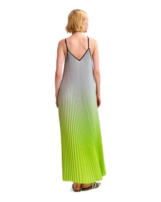 Essentiel Antwerp Green Haurus Long Dress