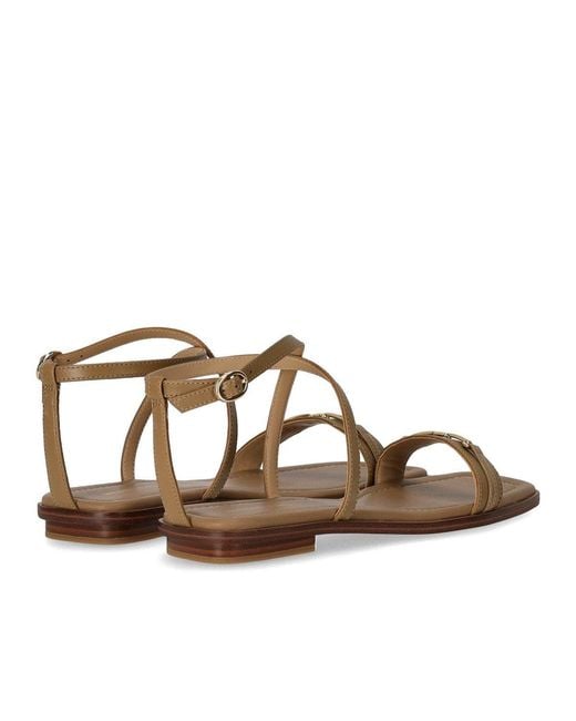 Michael Kors Brown Lena Flat Sandal