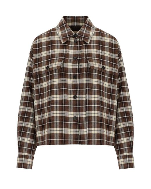 Weekend by Maxmara Brown Berlina Check Shirt