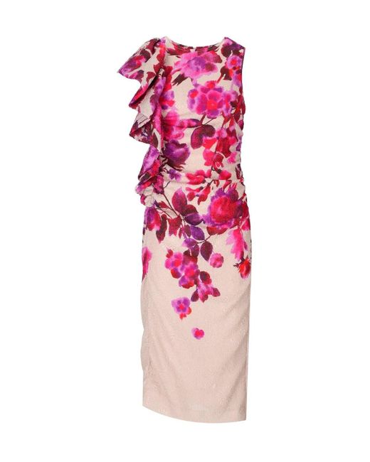 Essentiel Antwerp Hayleigh Midi Jurk in het Pink