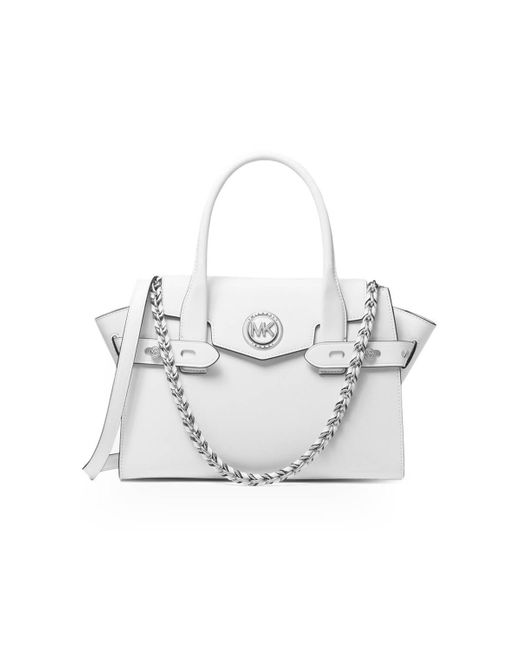 Michael Kors Carmen White Handbag | Lyst