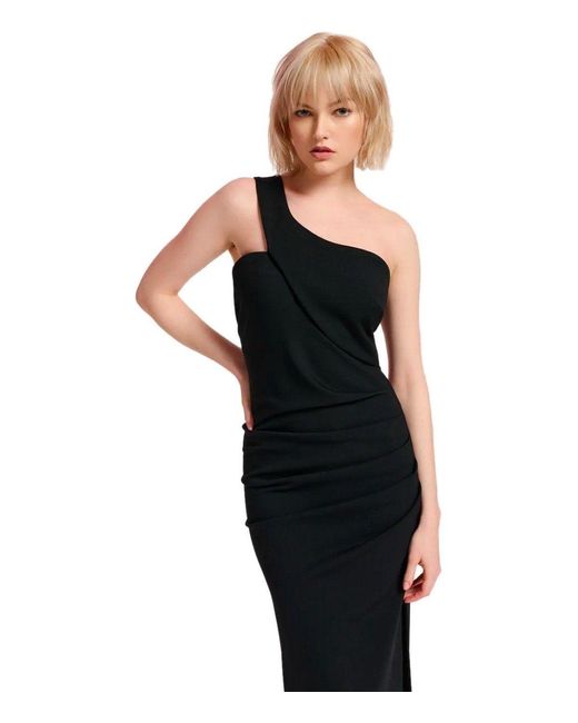 Essentiel Antwerp Black Ensue Midi Dress