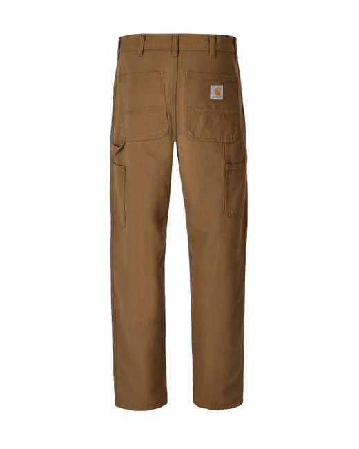 Carhartt Natural Single Knee Tobacco Trousers for men