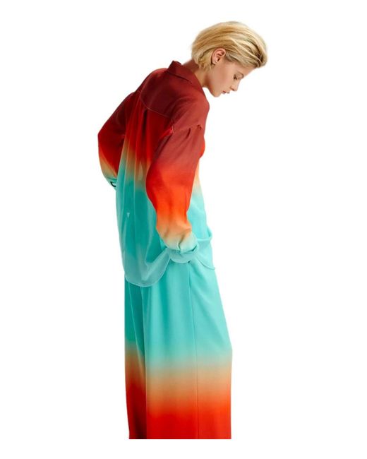 Camicia Heden Tie Dye di Essentiel Antwerp in Green