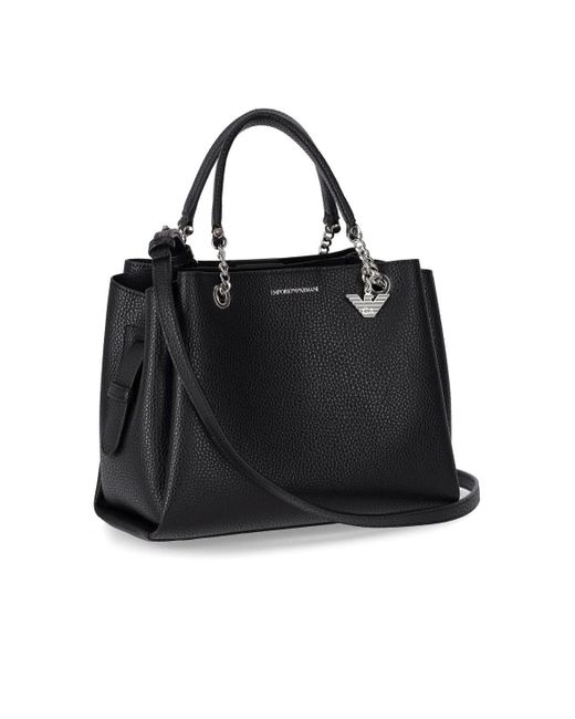 Emporio Armani Black Charm Handbag