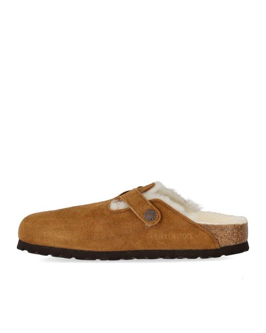 Birkenstock Brown Boston Shearling Mink Clog