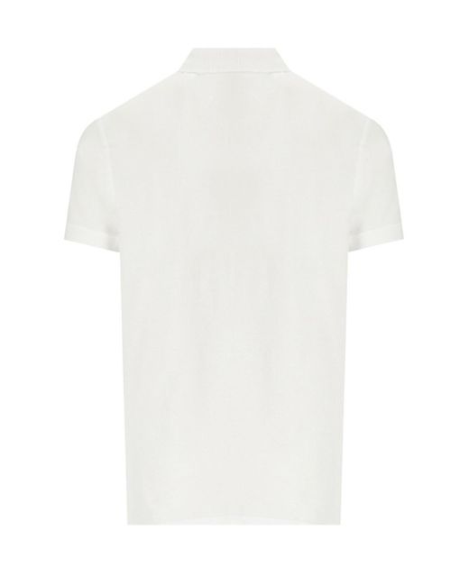 Barbour White Blaine Oversized Tartan Polo Shirt for men