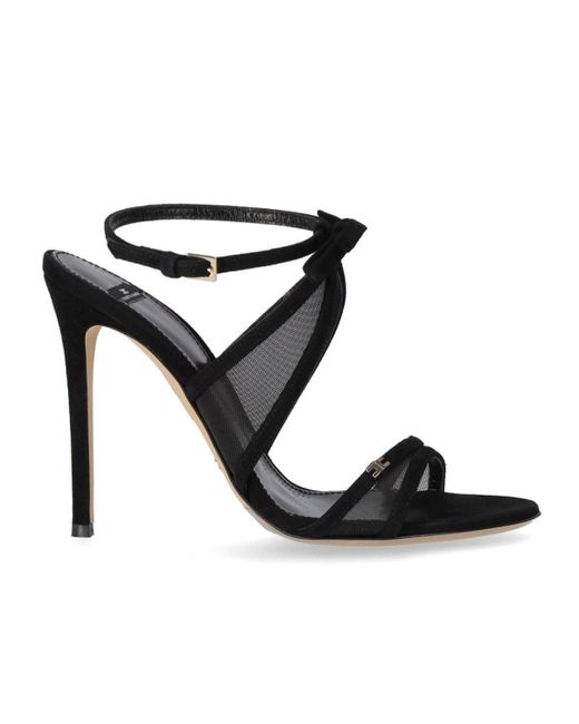 Sandalo con fiocco di Elisabetta Franchi in Black