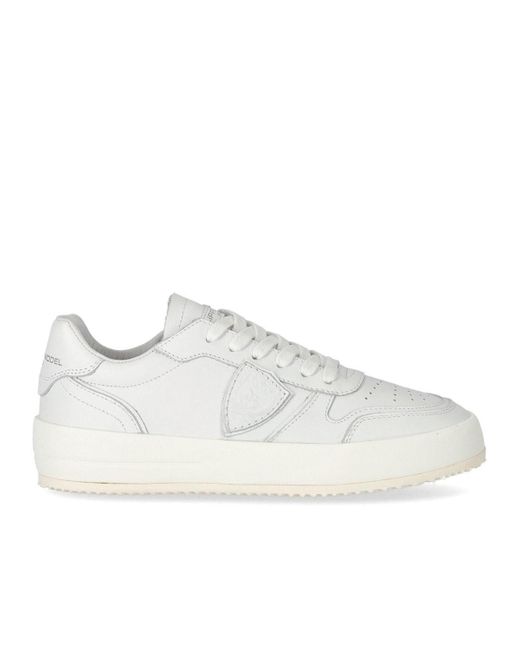 Sneaker nice low bianca di Philippe Model in White