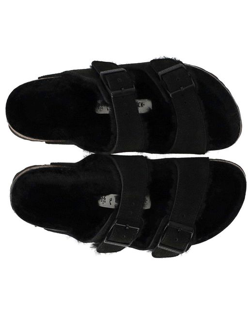 Birkenstock Black Arizona Vl Shearling Sandals