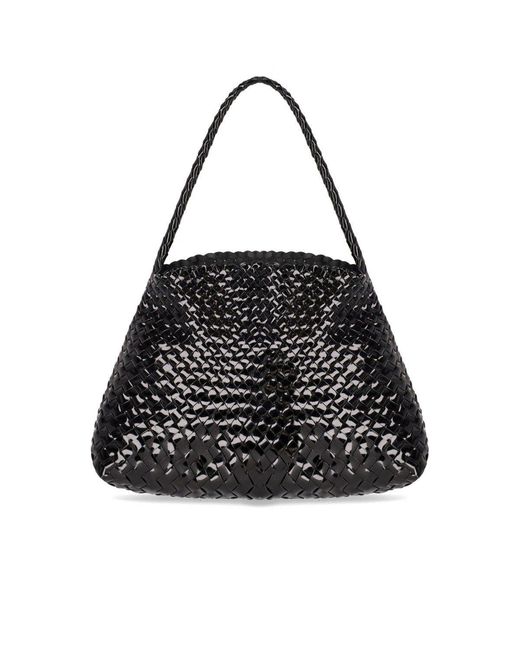Borsa A Spalla Santa Maria Mini Nera di Dragon Diffusion in Black