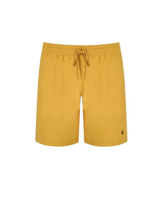 Carhartt Yellow Chase Sunray Swim Shorts for men