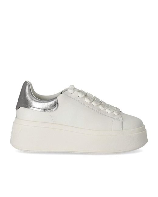 Ash Moby White Silver Sneaker