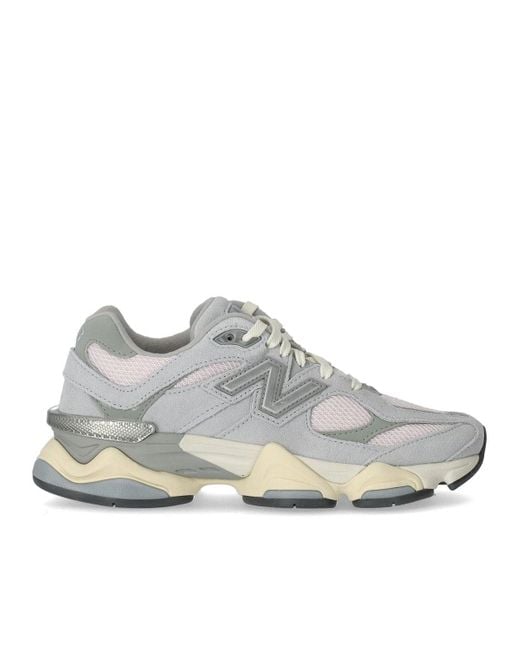 New Balance Gray 9060 Pink Sneaker