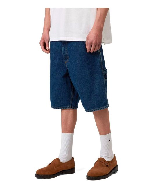 Carhartt Blue Single Knee Bermuda Shorts for men