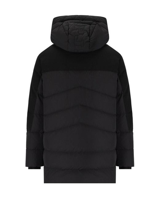 Parajumpers Black Lexert Hooded Down Jacket for men