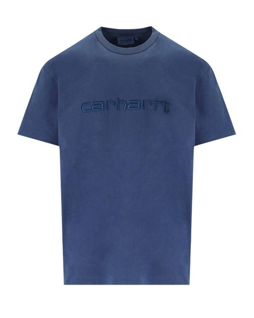 Carhartt Blue S/s Duster Elder T-shirt for men