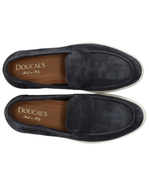 Doucal's Blue Adler Dark Loafer for men