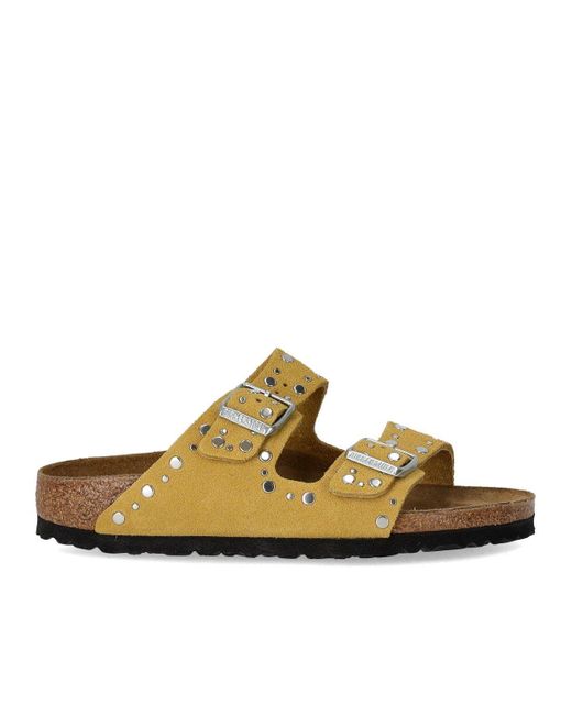Birkenstock Brown Arizona Rivet Ochre Sandal