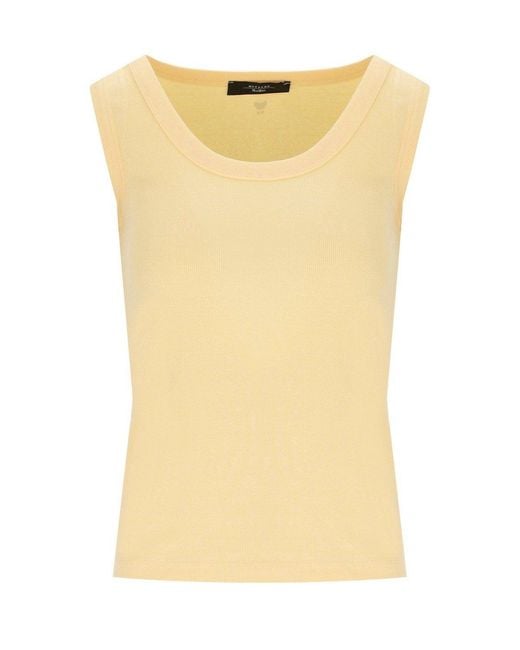 Weekend by Maxmara Yellow Multic Ribbed Top