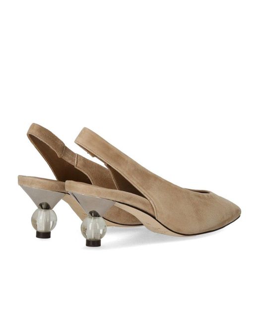 Décolleté Slingback Orma Orzo di Weekend by Maxmara in Brown